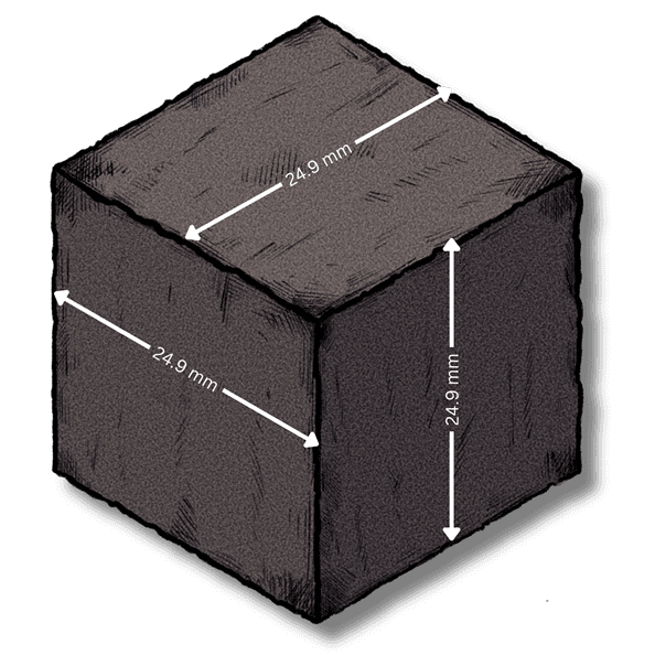 Shisha Charcoal Cube 25 mm Super Premium