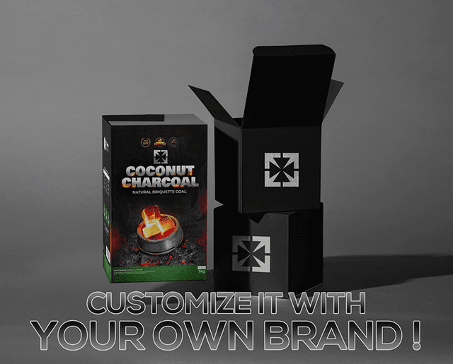 Custom charcoal packaging